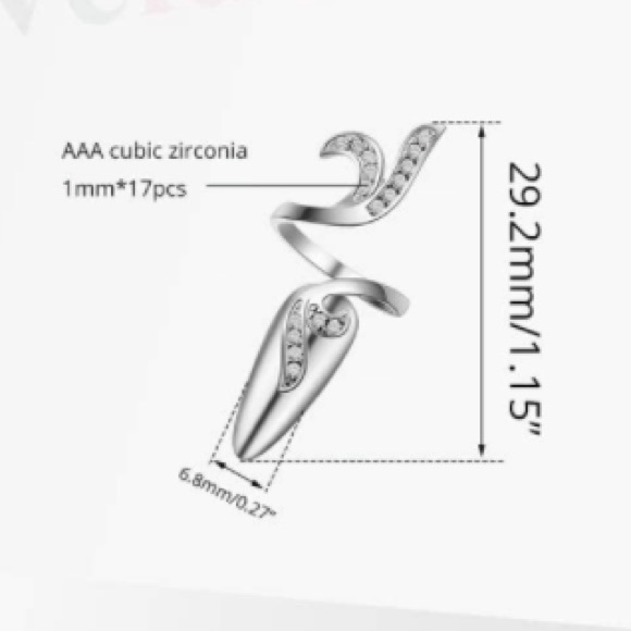 Pinky Finger Nail Protection Decor Tip Cover - Picture 3 of 4